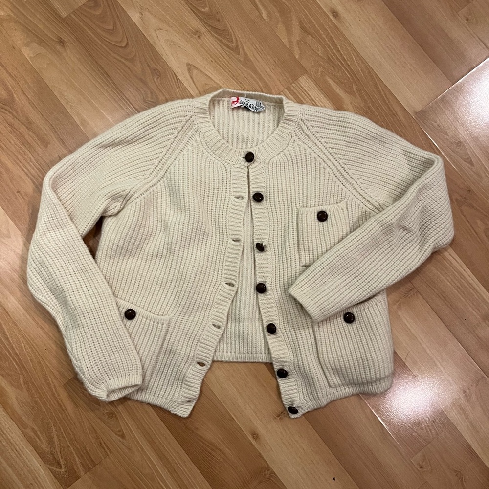 Crazy Horse 100% Wool Cardigan